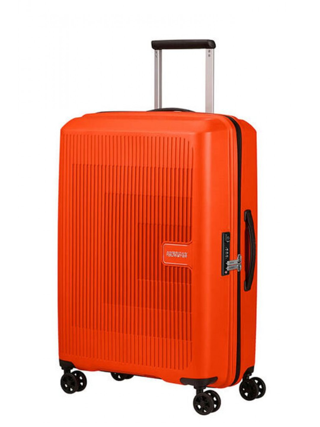 American Tourister Skořepinový cestovní kufr Aerostep M EXP 66 5 72 5 l – oranžová