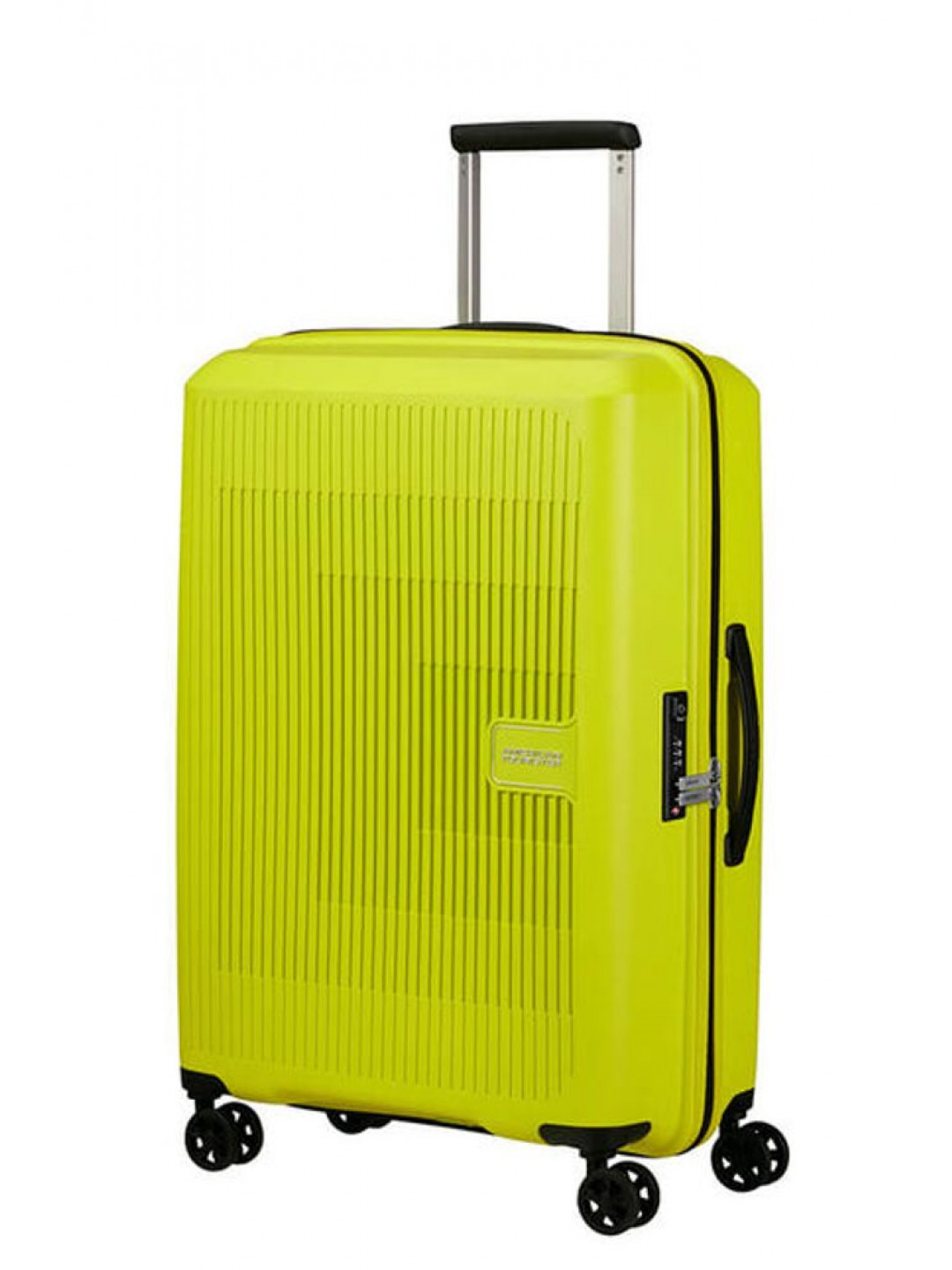 American Tourister Skořepinový cestovní kufr Aerostep M EXP 66 5 72 5 l – světle zelená