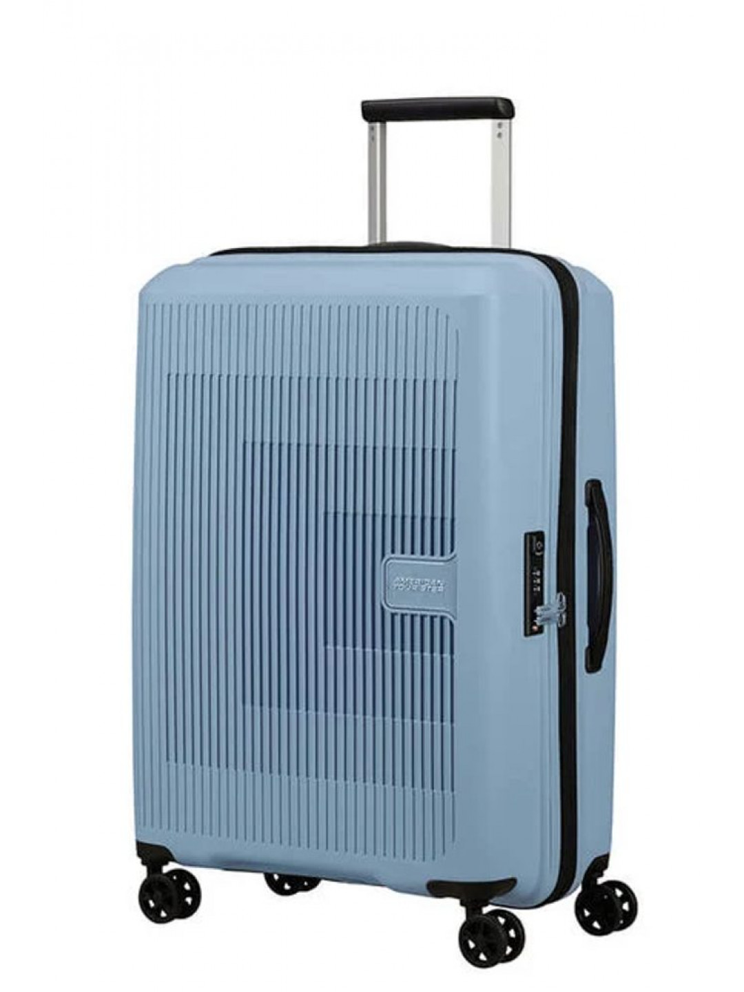 American Tourister Skořepinový cestovní kufr Aerostep M EXP 66 5 72 5 l – šedá