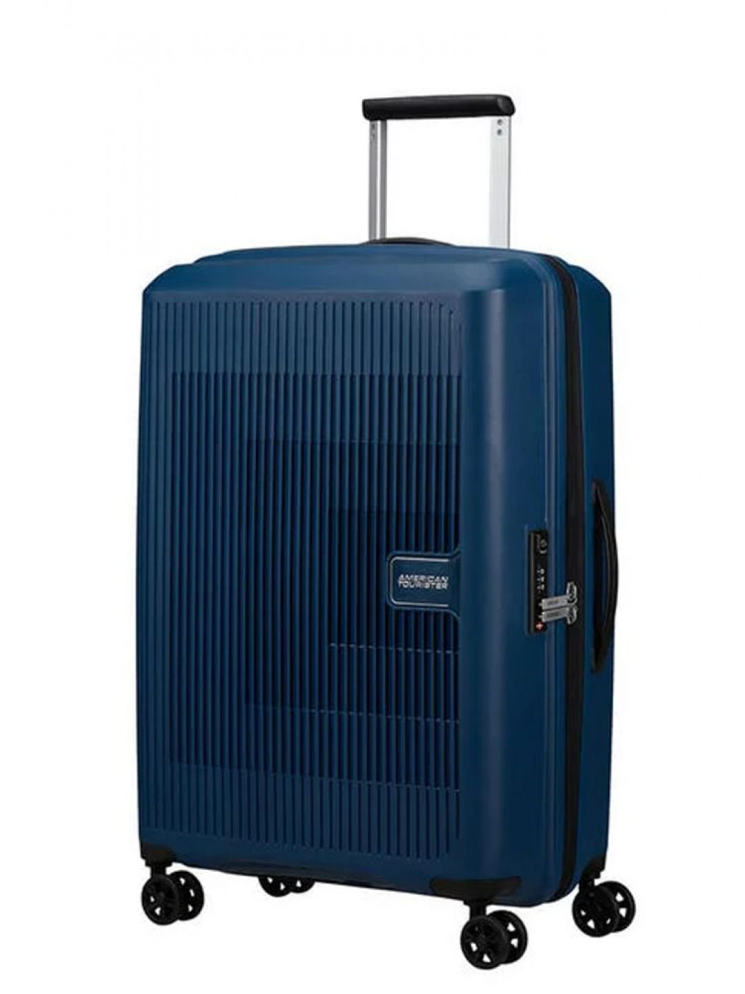 American Tourister Skořepinový cestovní kufr Aerostep M EXP 66 5 72 5 l – tmavě modrá
