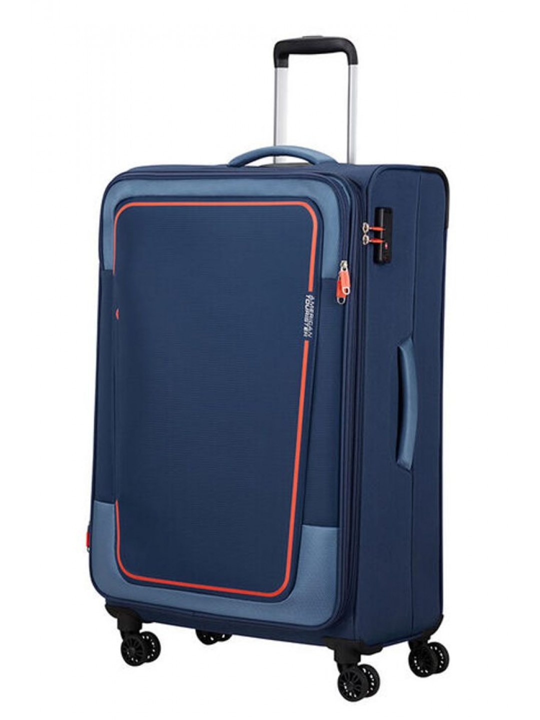American Tourister Látkový cestovní kufr Pulsonic EXP XL 113 122 l – tmavě modrá