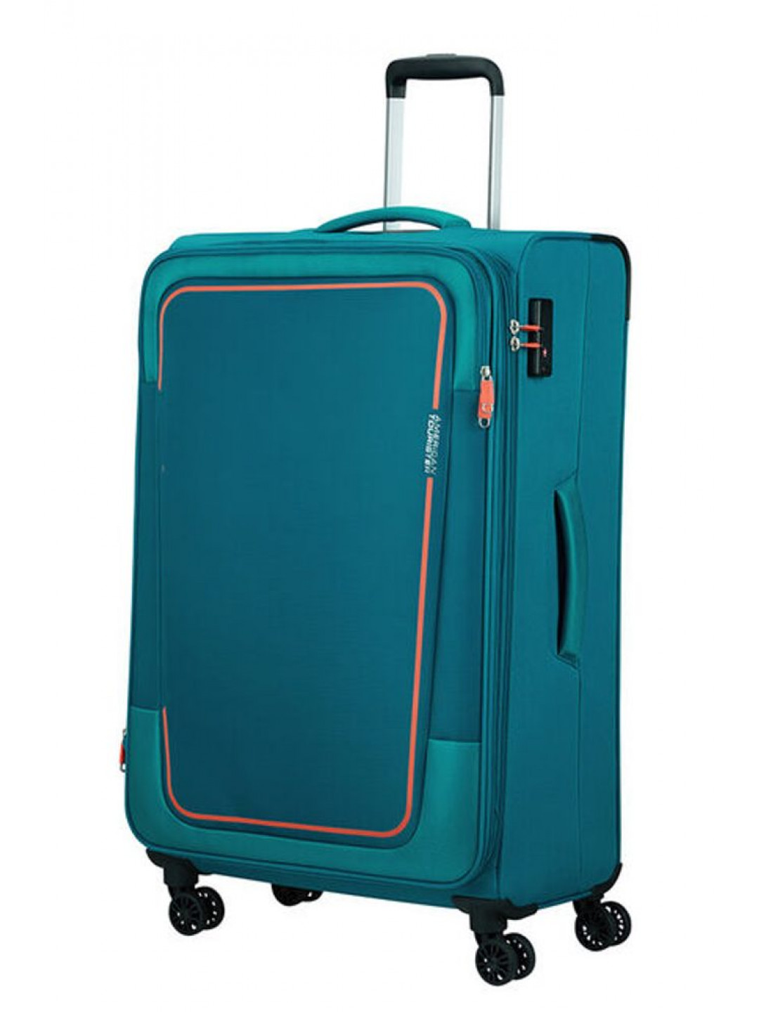 American Tourister Látkový cestovní kufr Pulsonic EXP XL 113 122 l – zelená