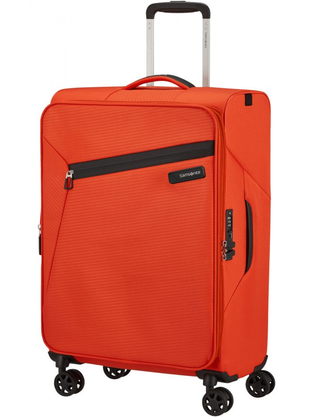 Samsonite Látkový cestovní kufr Litebeam EXP M 67 73 l – oranžová