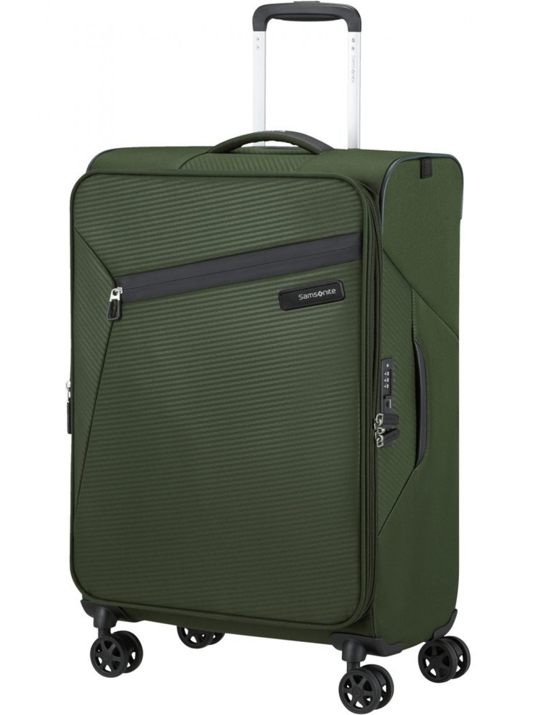 Samsonite Látkový cestovní kufr Litebeam EXP M 67 73 l – zelená
