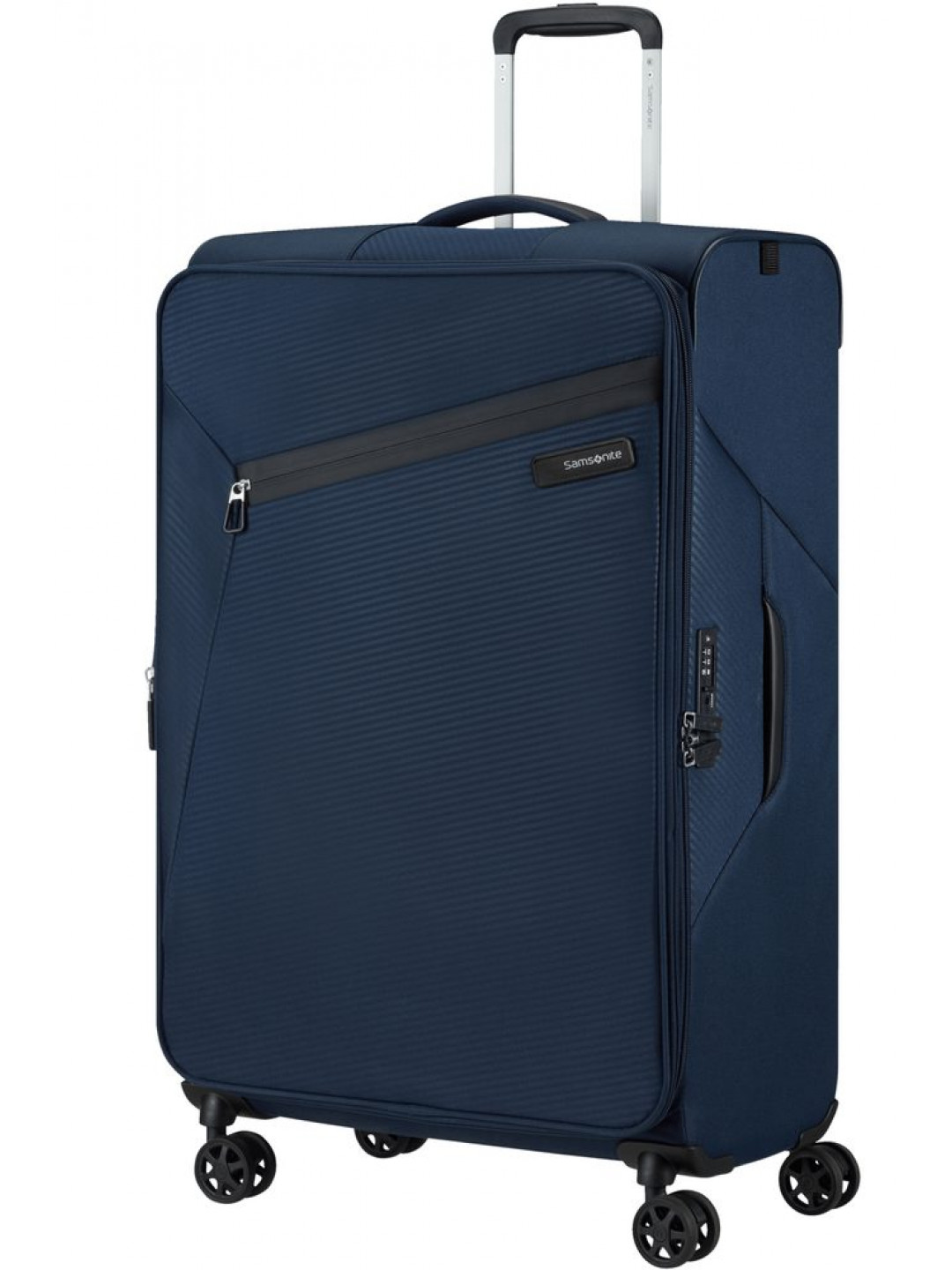 Samsonite Látkový cestovní kufr Litebeam EXP L 103 111 l – tmavě modrá