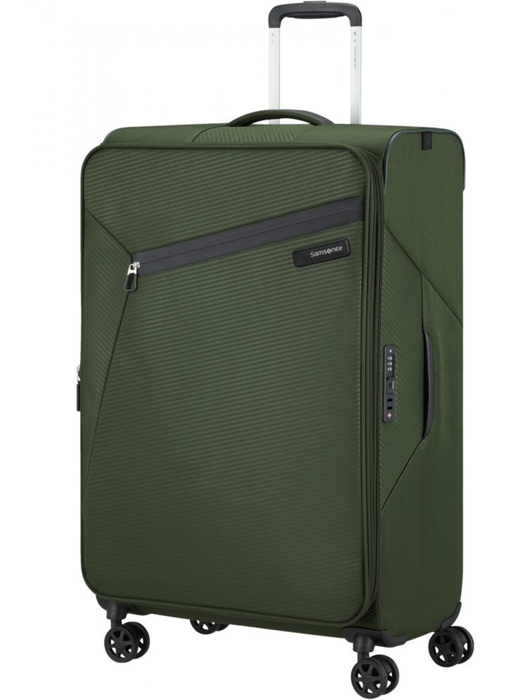 Samsonite Látkový cestovní kufr Litebeam EXP L 103 111 l – zelená