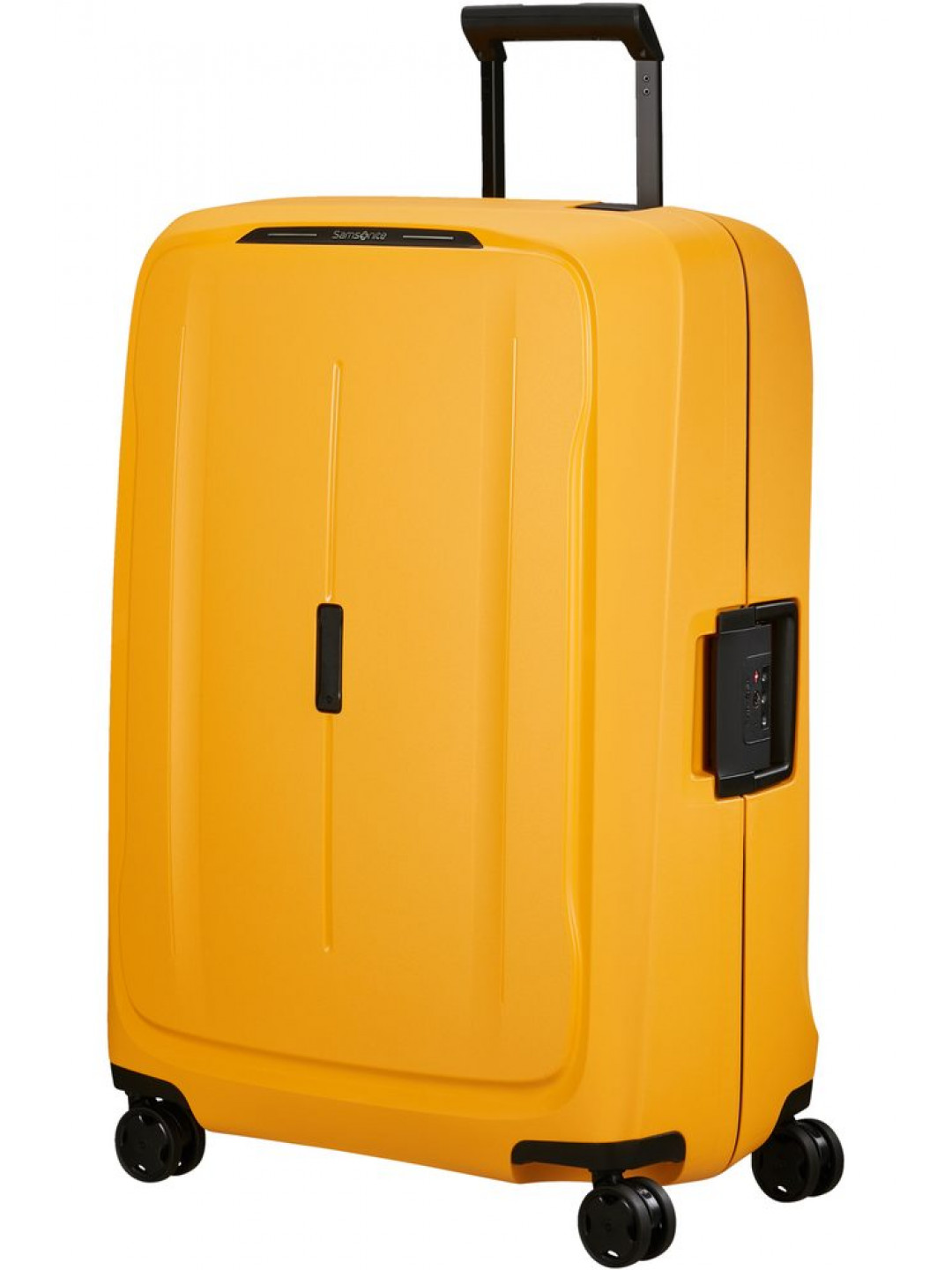 Samsonite Skořepinový cestovní kufr Essens L 111 l – žlutá