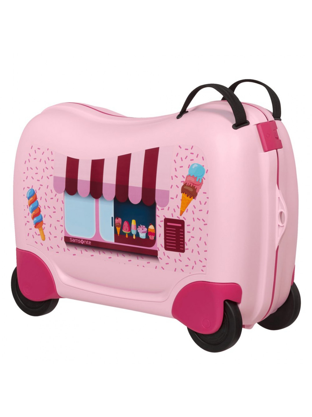 Samsonite Dětský cestovní kufr Dream2Go Ride-On 30 l – růžová