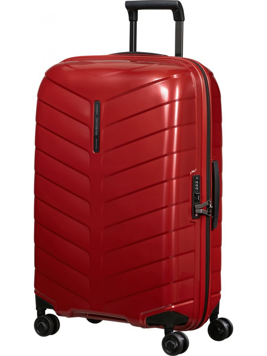 Samsonite Skořepinový cestovní kufr Attrix M 73 l – červená