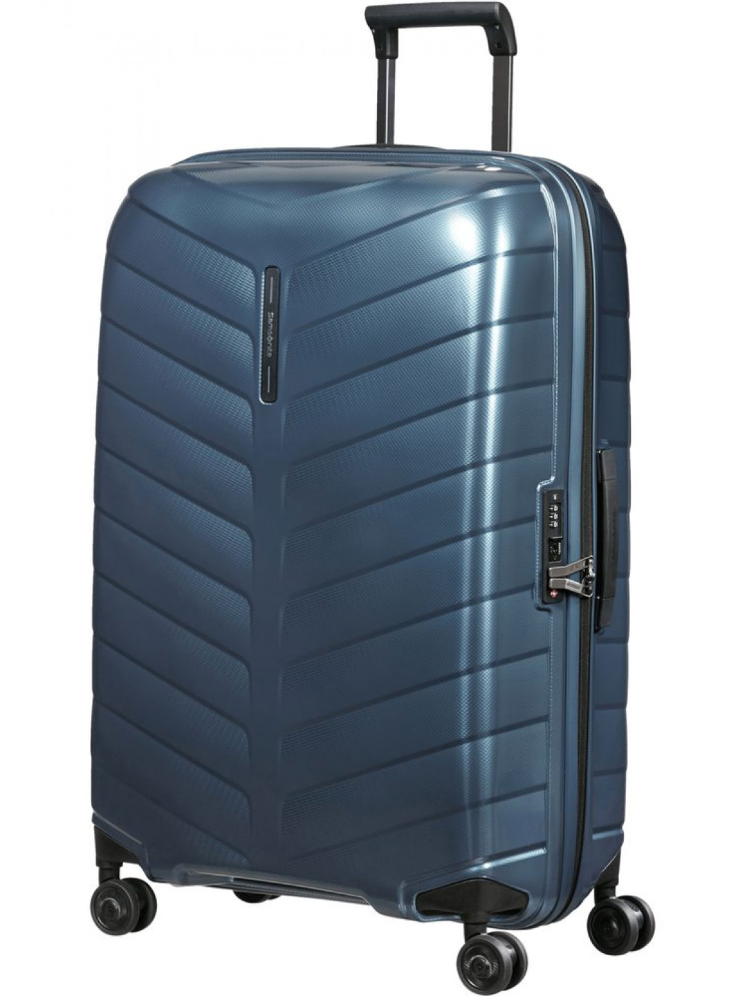 Samsonite Skořepinový cestovní kufr Attrix L 97 l – modrá
