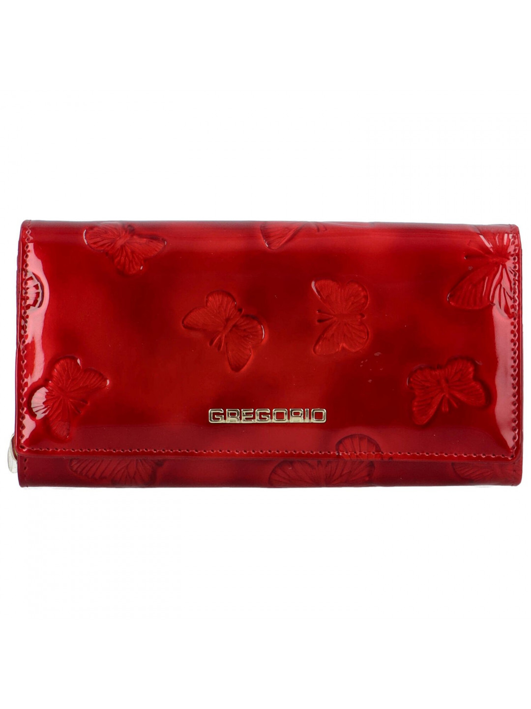 Luxusní dámská kožená peněženka Sandro červená