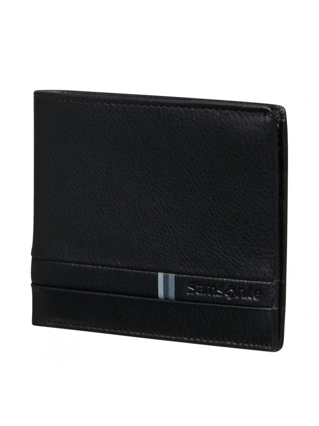 Samsonite Pánská kožená peněženka Flagged SLG 001 – černá