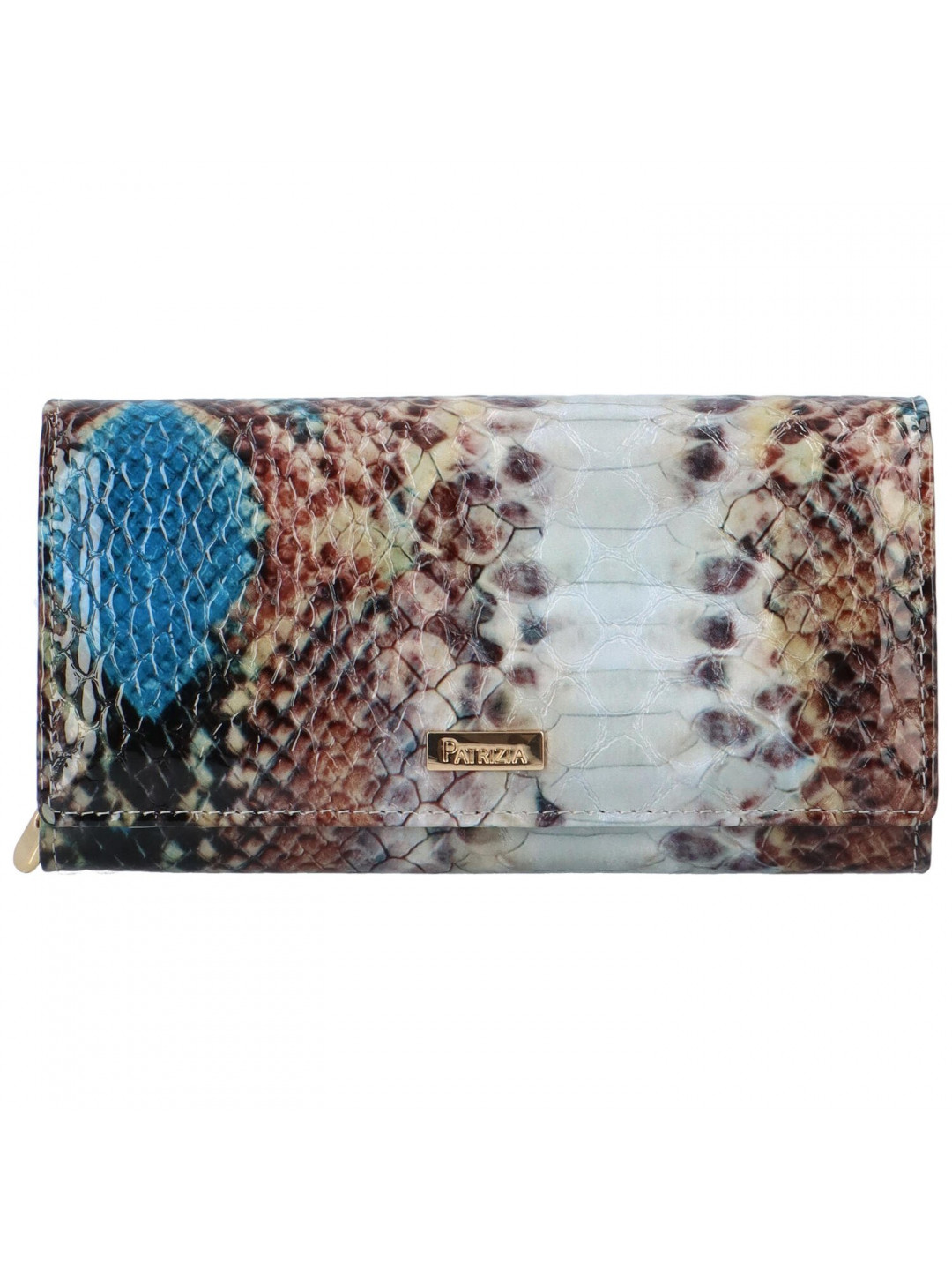Luxusní dámská kožená peněženka Eurydike vzor hadí kůže