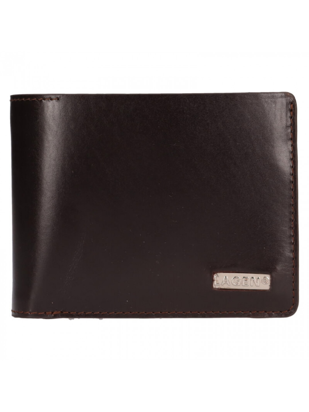 Pánská kožená peněženka Lagen Enzo – tmavě hnědá
