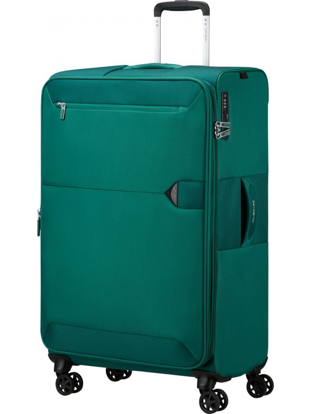 Samsonite Látkový cestovní kufr Urbify L EXP 107 115 l – zelená