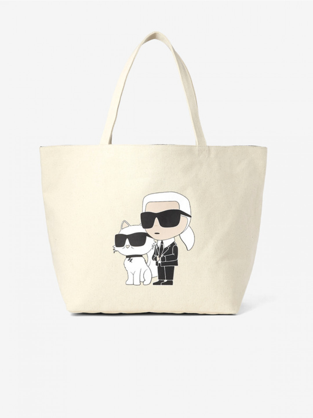 Karl Lagerfeld Ikonik 2 0 Canv Shopper taška Bílá