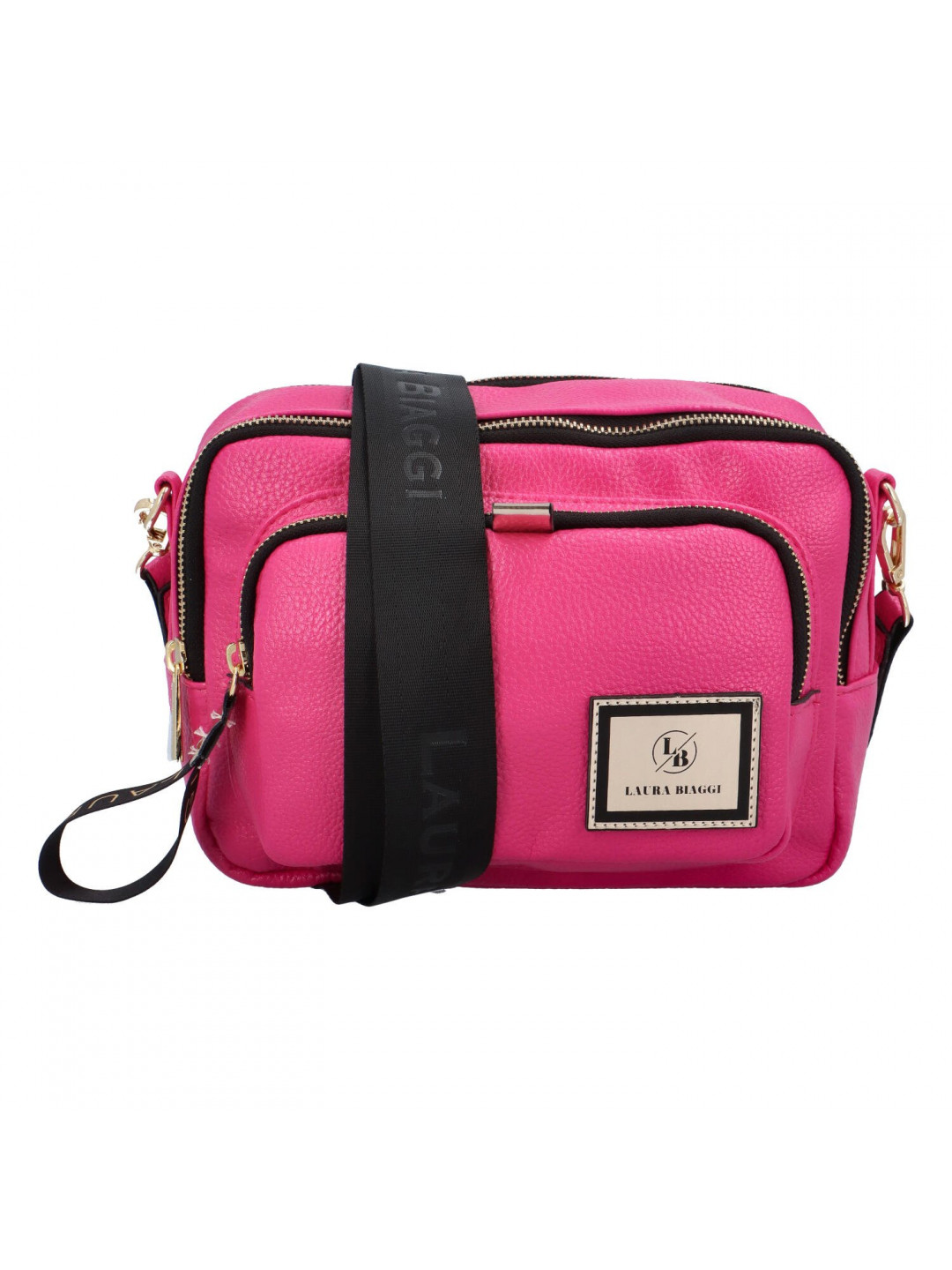 Dámská crossbody kabelka fuchsiová – Laura Biaggi Adelinde