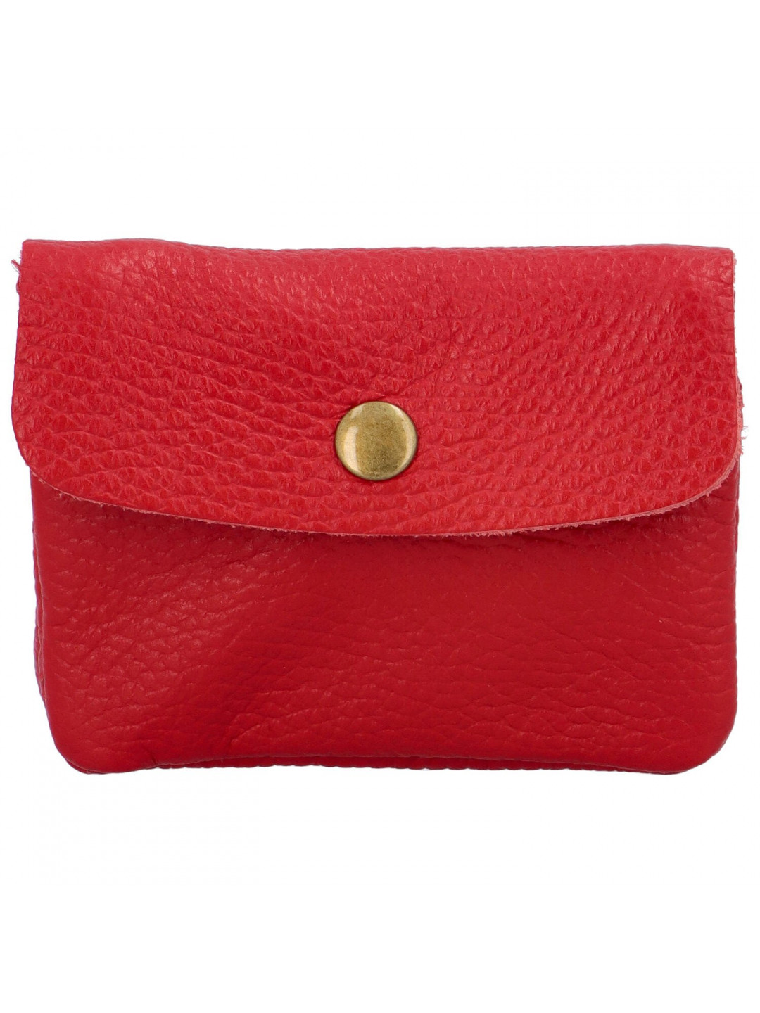 Malá kožená barevná peněženka do každé kabelky Simone D58 červená