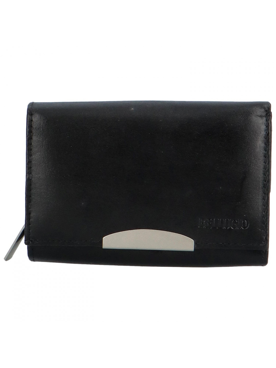 Luxusní dámská kožená peněženka Alenop černá