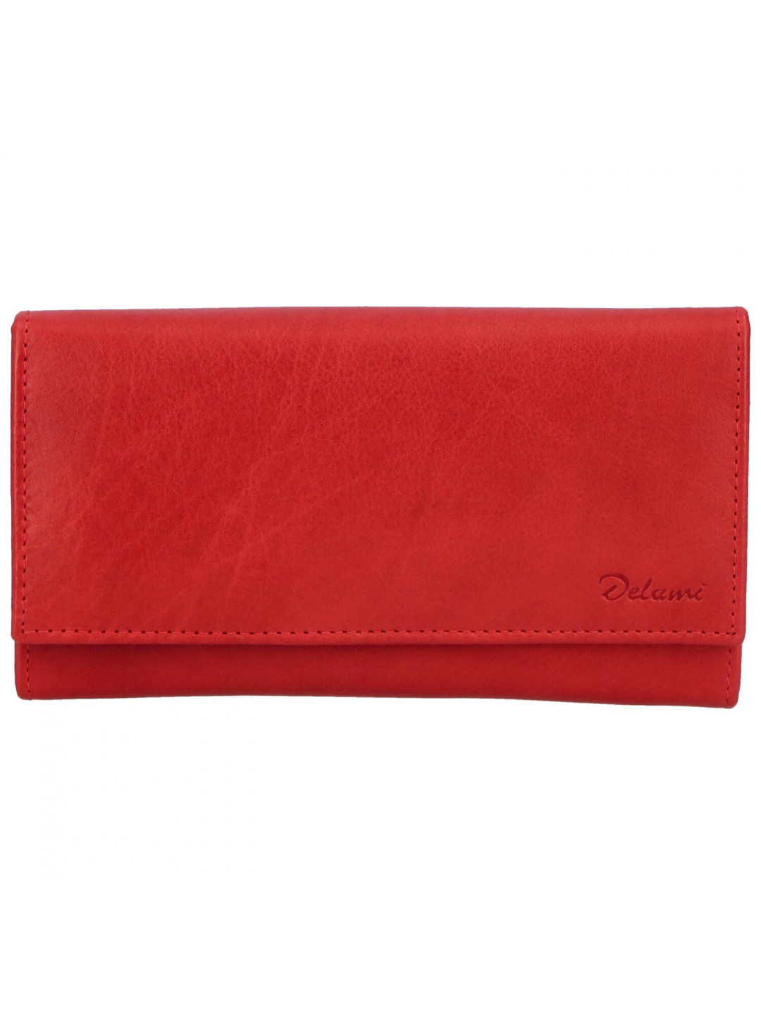 Klasická dámská kožená peněženka Claudia červená