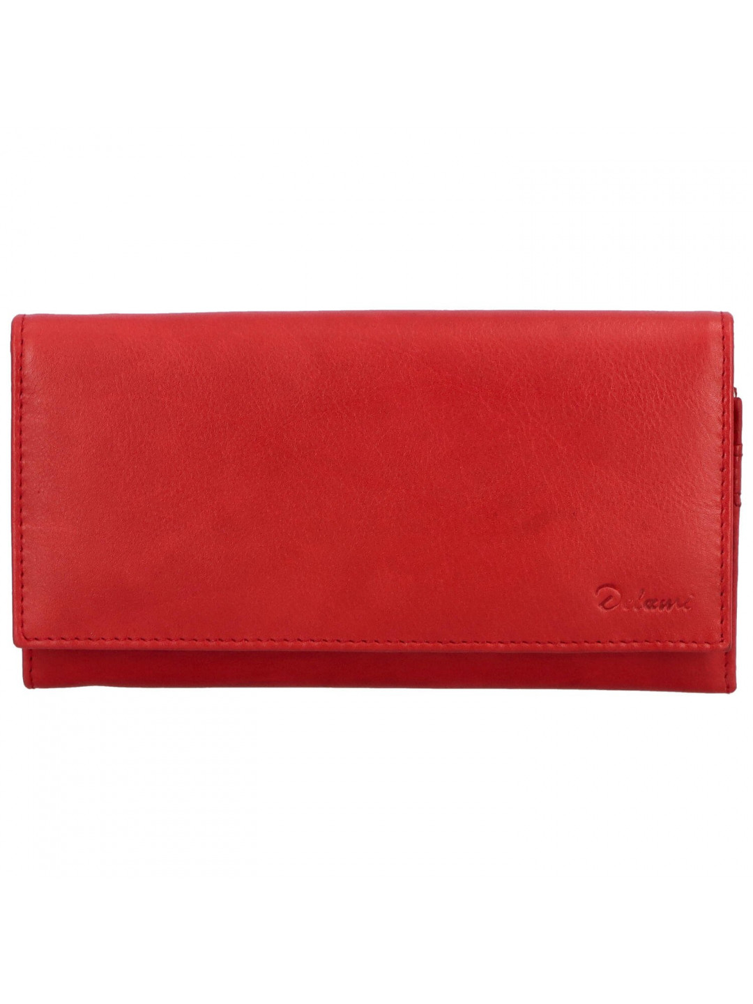 Velká dámská kožená peněženka Stefano červená