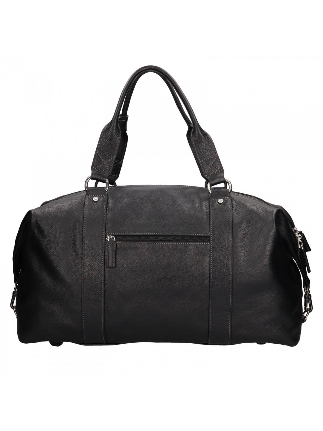 Cestovní kožená taška Katana Trev – černá