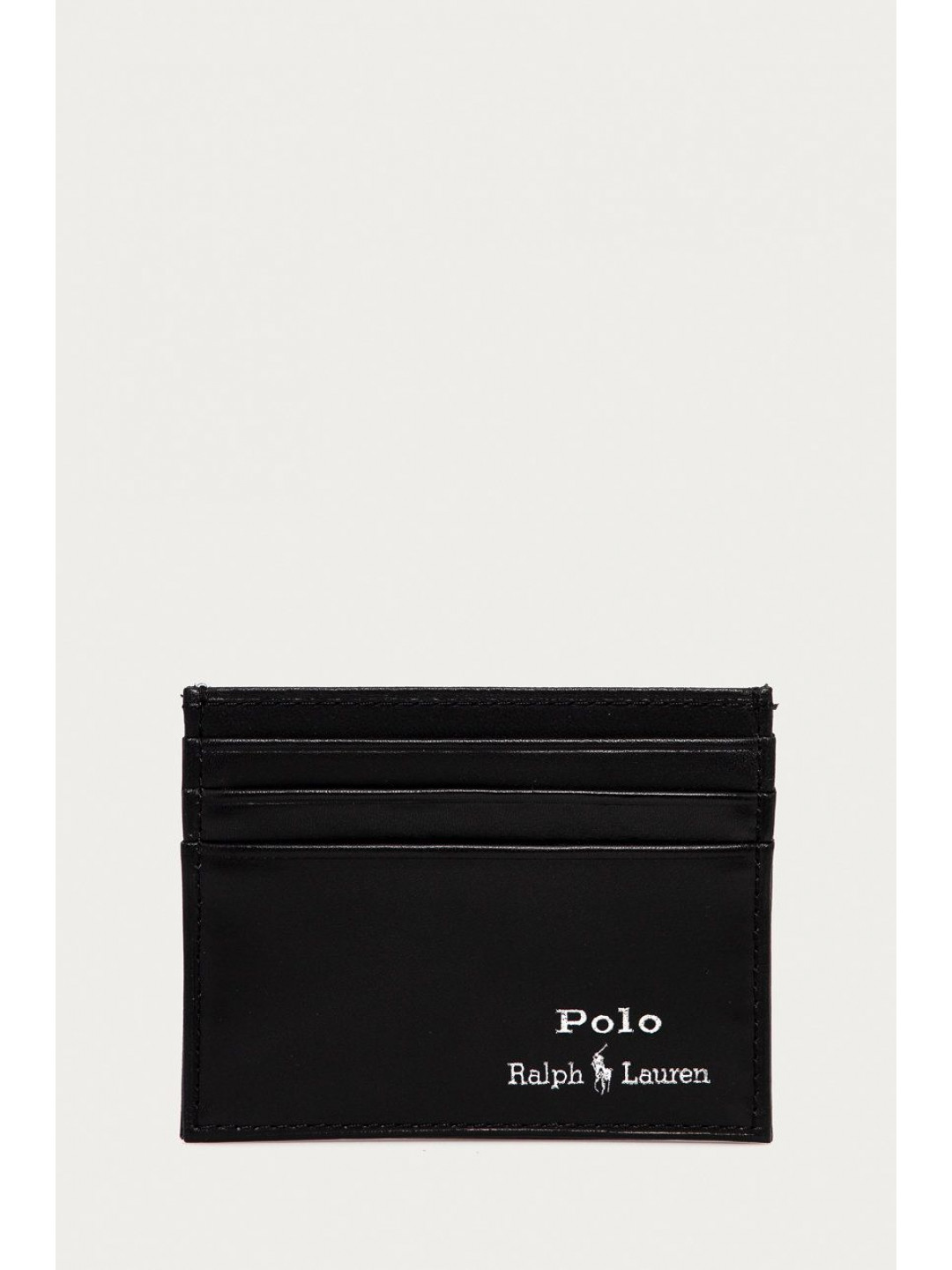 Kožená peněženka Polo Ralph Lauren pánská černá barva