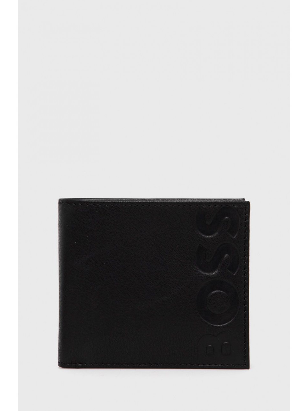 Kožená peněženka BOSS černá barva 50470802