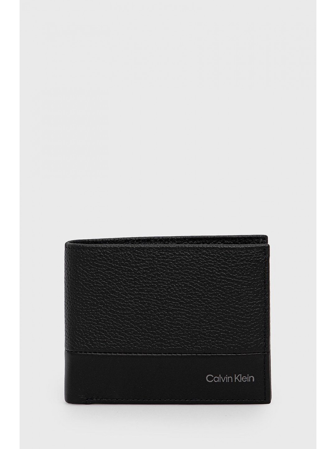 Kožená peněženka Calvin Klein černá barva K50K509179