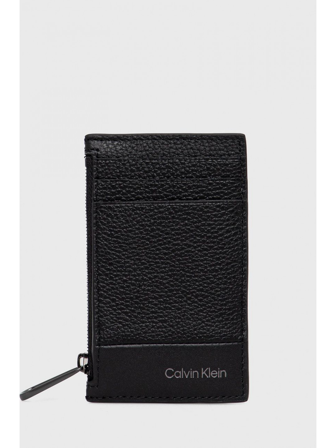 Kožené pouzdro na karty Calvin Klein černá barva K50K509609