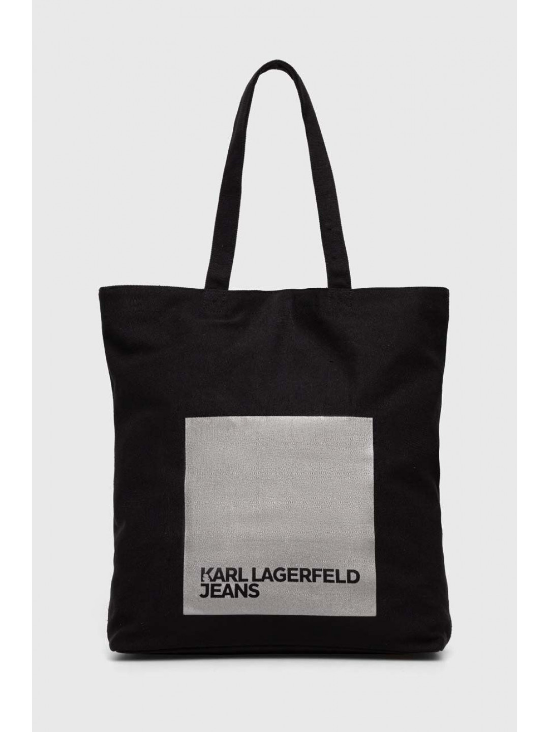 Bavlněná kabelka Karl Lagerfeld Jeans černá barva