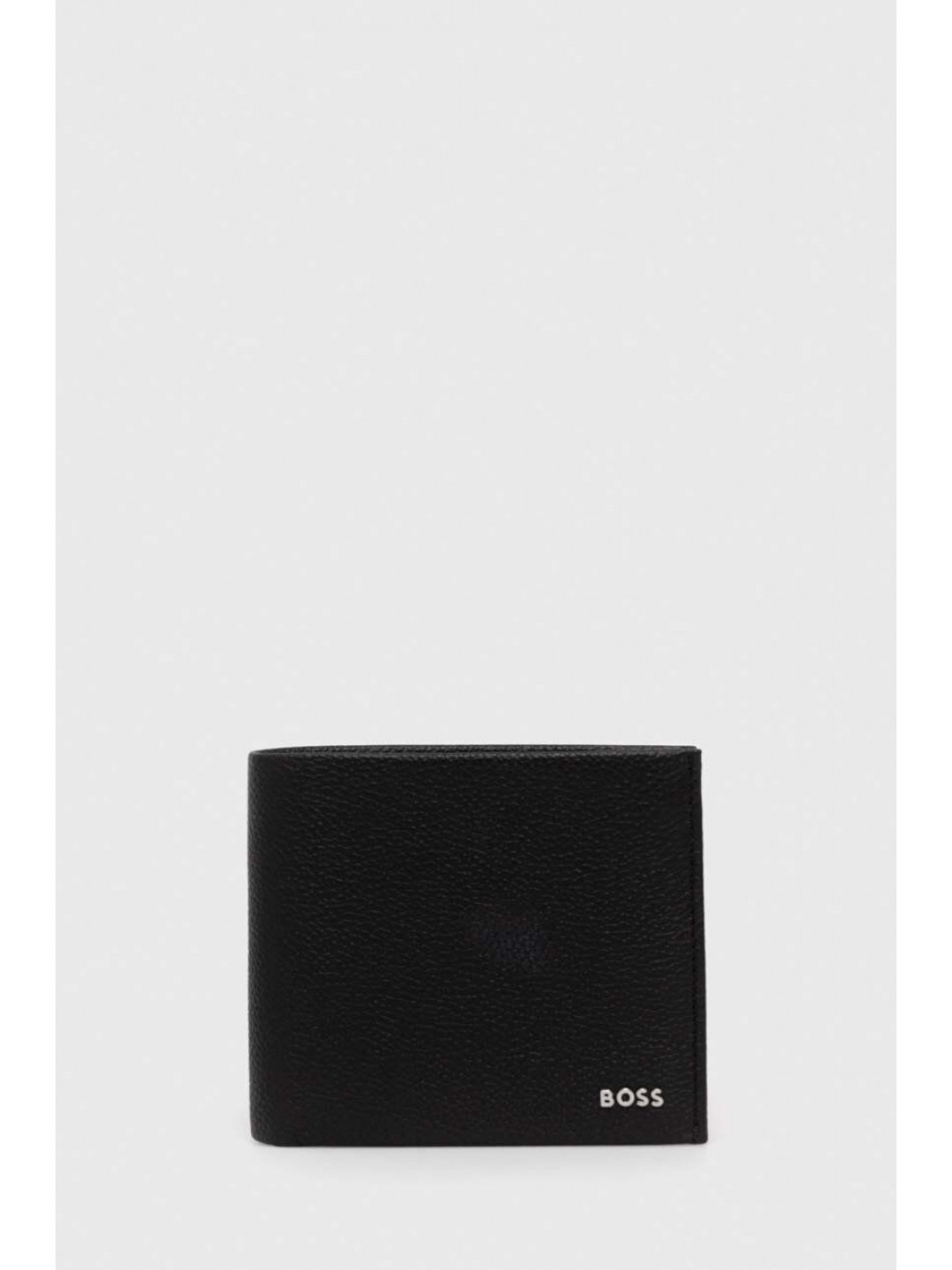 Kožená peněženka BOSS černá barva 50499270