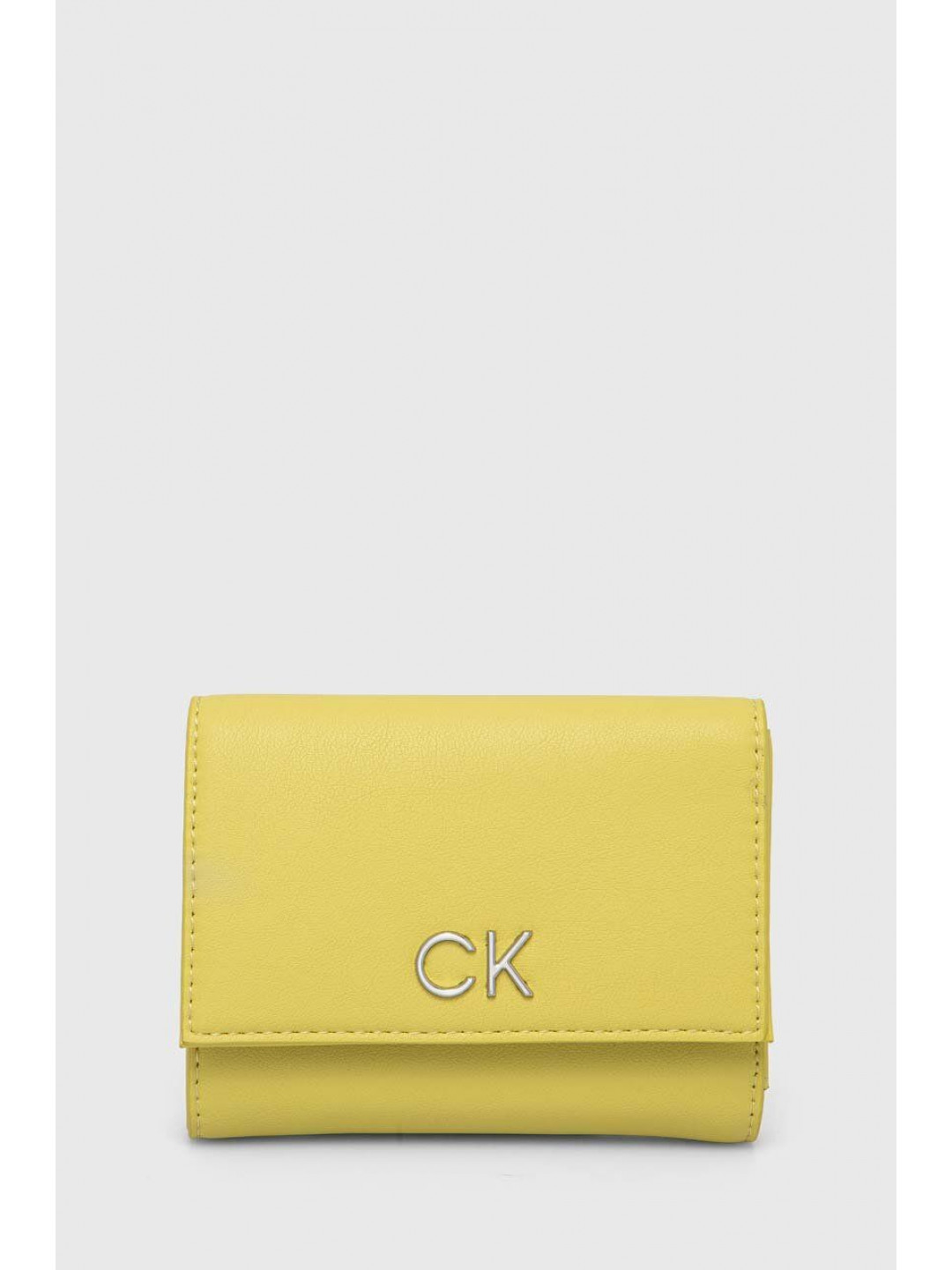 Peněženka Calvin Klein žlutá barva K60K608994