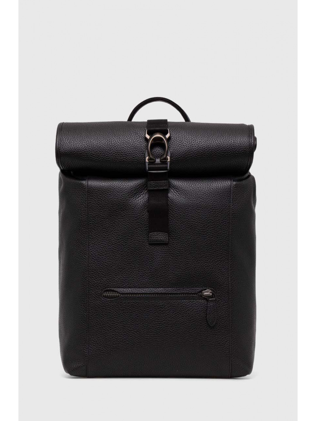 Kožený batoh Coach pánský černá barva velký hladký