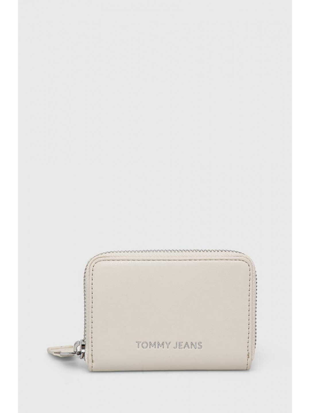Peněženka Tommy Jeans béžová barva AW0AW15833