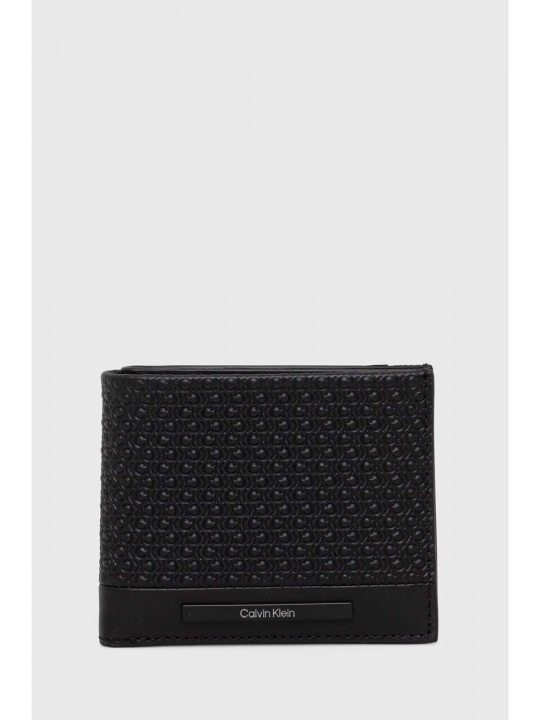 Kožená peněženka Calvin Klein černá barva K50K511378
