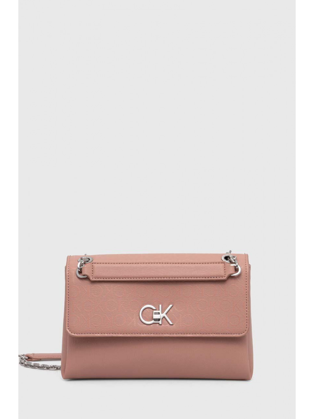 Kabelka Calvin Klein růžová barva K60K611564