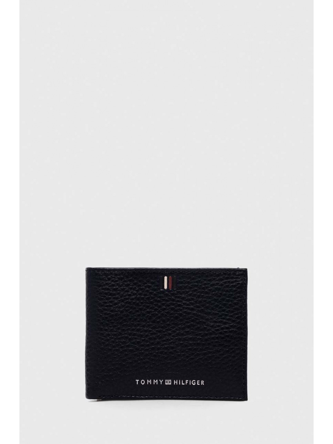 Kožená peněženka Tommy Hilfiger tmavomodrá barva AM0AM11854