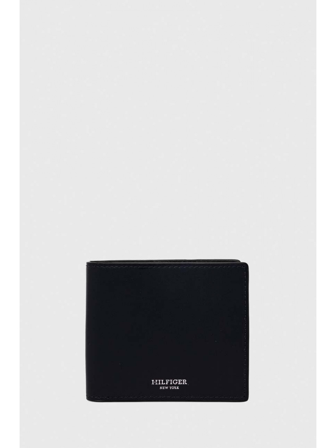 Kožená peněženka Tommy Hilfiger tmavomodrá barva AM0AM11866
