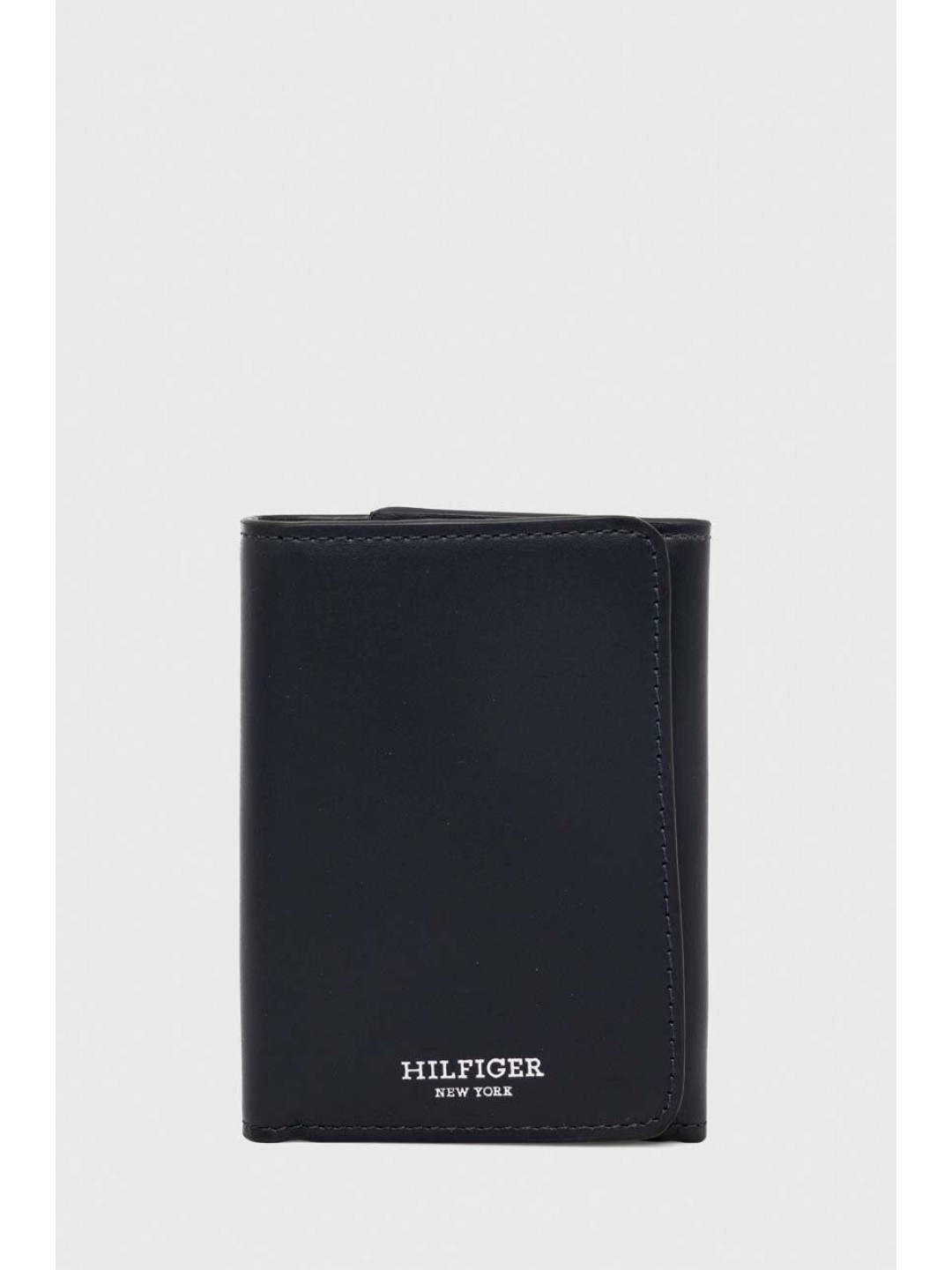 Kožená peněženka Tommy Hilfiger tmavomodrá barva AM0AM12264