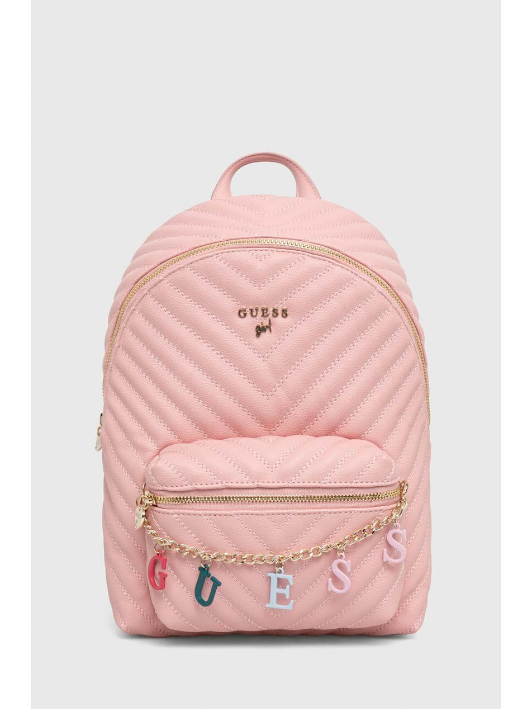 Dětský batoh Guess růžová barva malý hladký