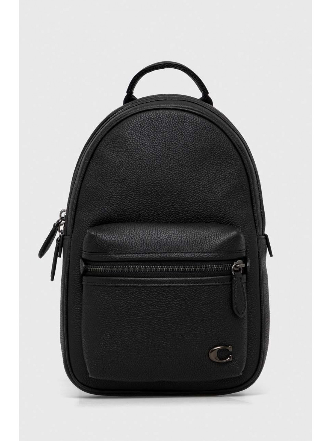 Kožený batoh Coach pánský černá barva malý hladký