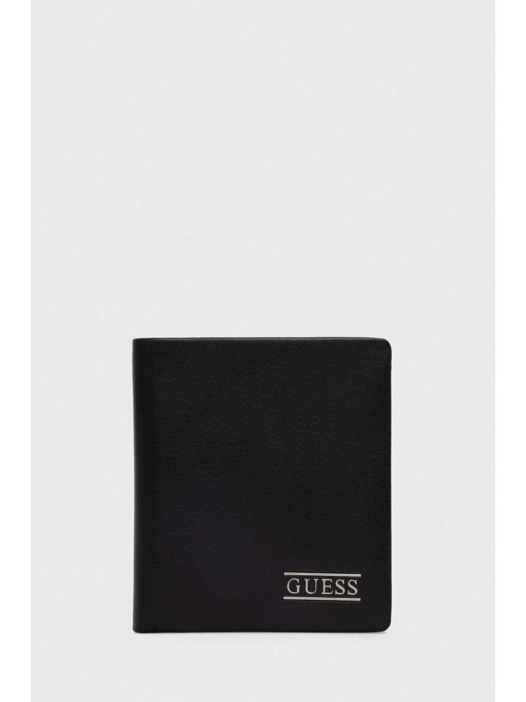 Kožená peněženka Guess NEW BOSTON černá barva SMNEBR LEA22