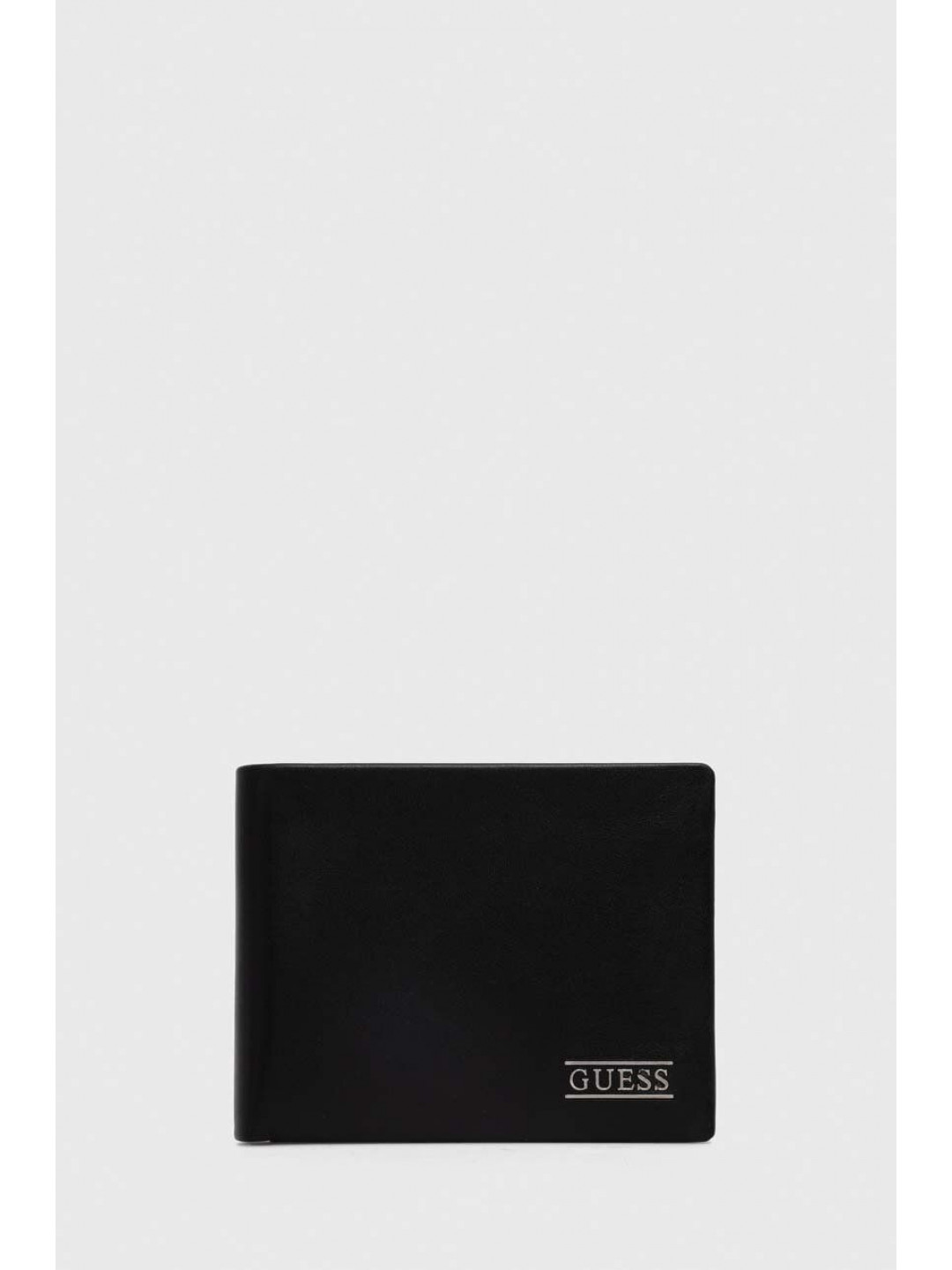 Kožená peněženka Guess NEW BOSTON černá barva SMNEBR LEA20