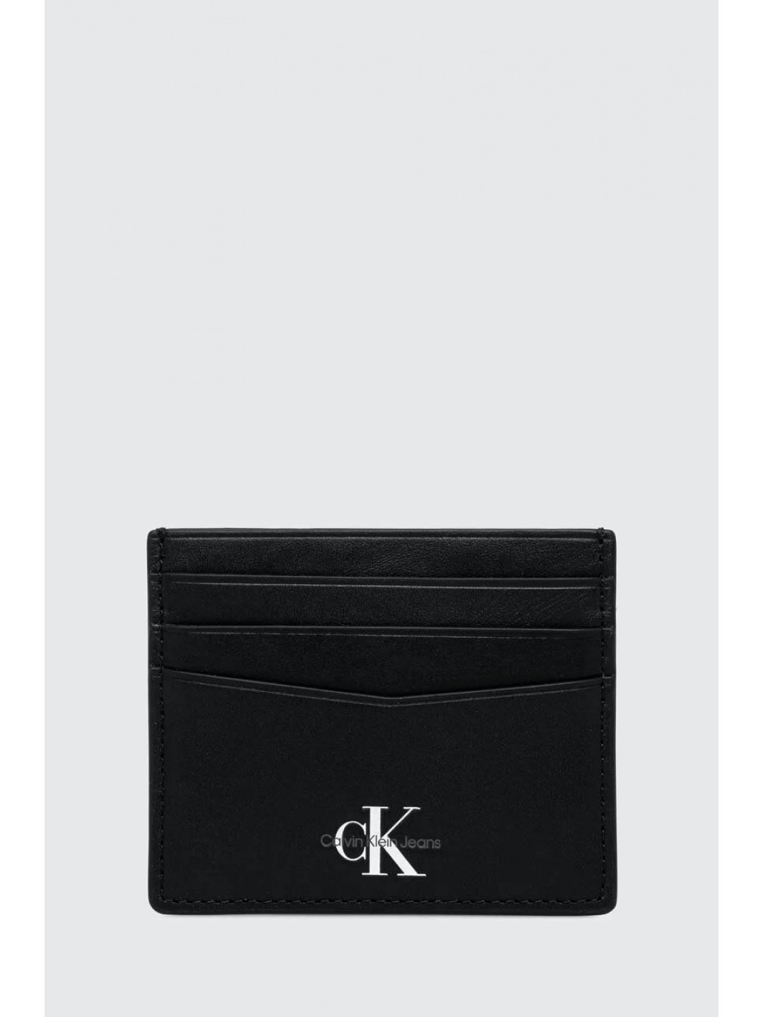 Kožené pouzdro na karty Calvin Klein Jeans černá barva K50K511455