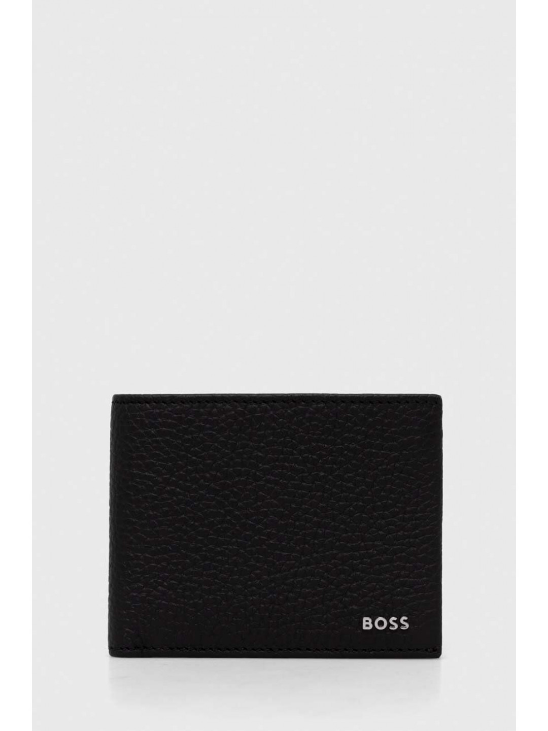 Kožená peněženka BOSS černá barva 50474416