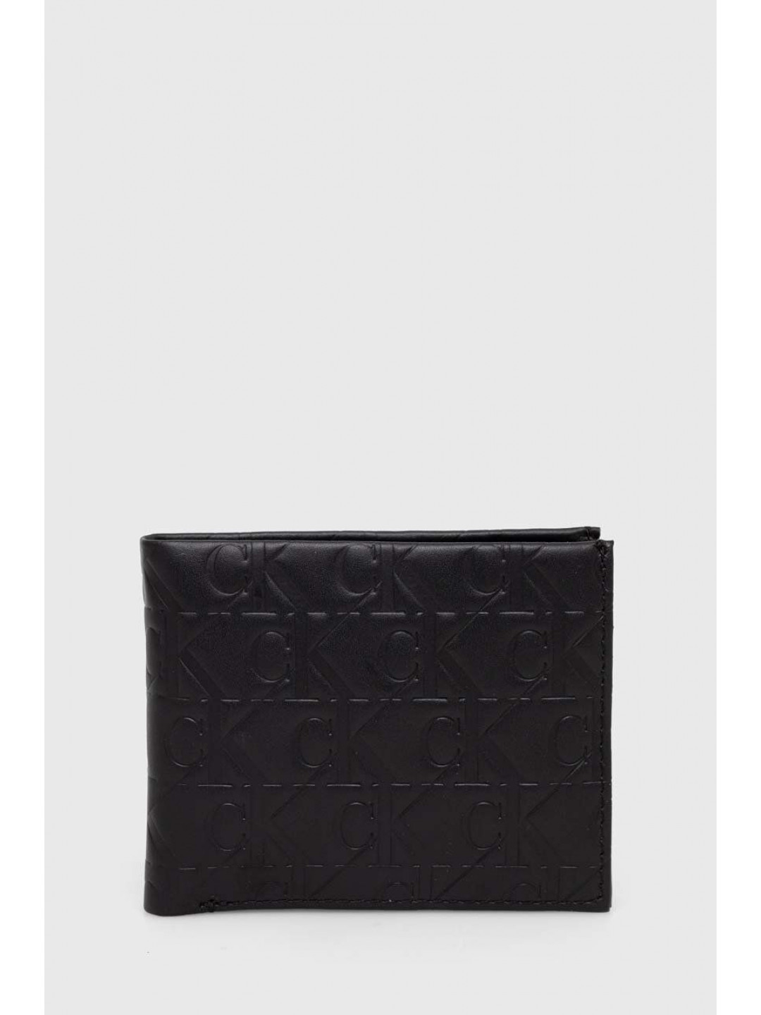 Kožená peněženka Calvin Klein Jeans černá barva K50K511435