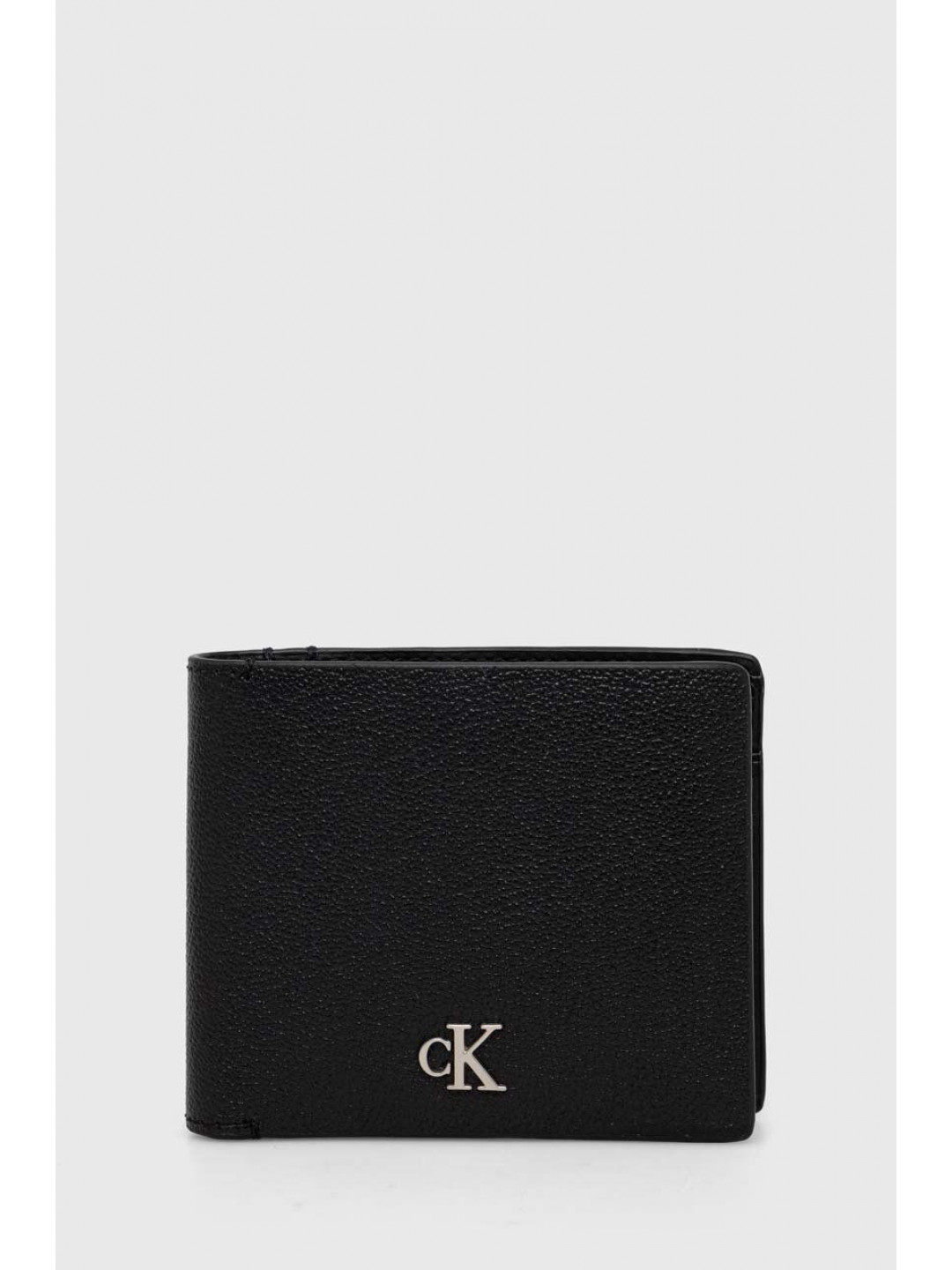 Kožená peněženka Calvin Klein Jeans černá barva K50K511444