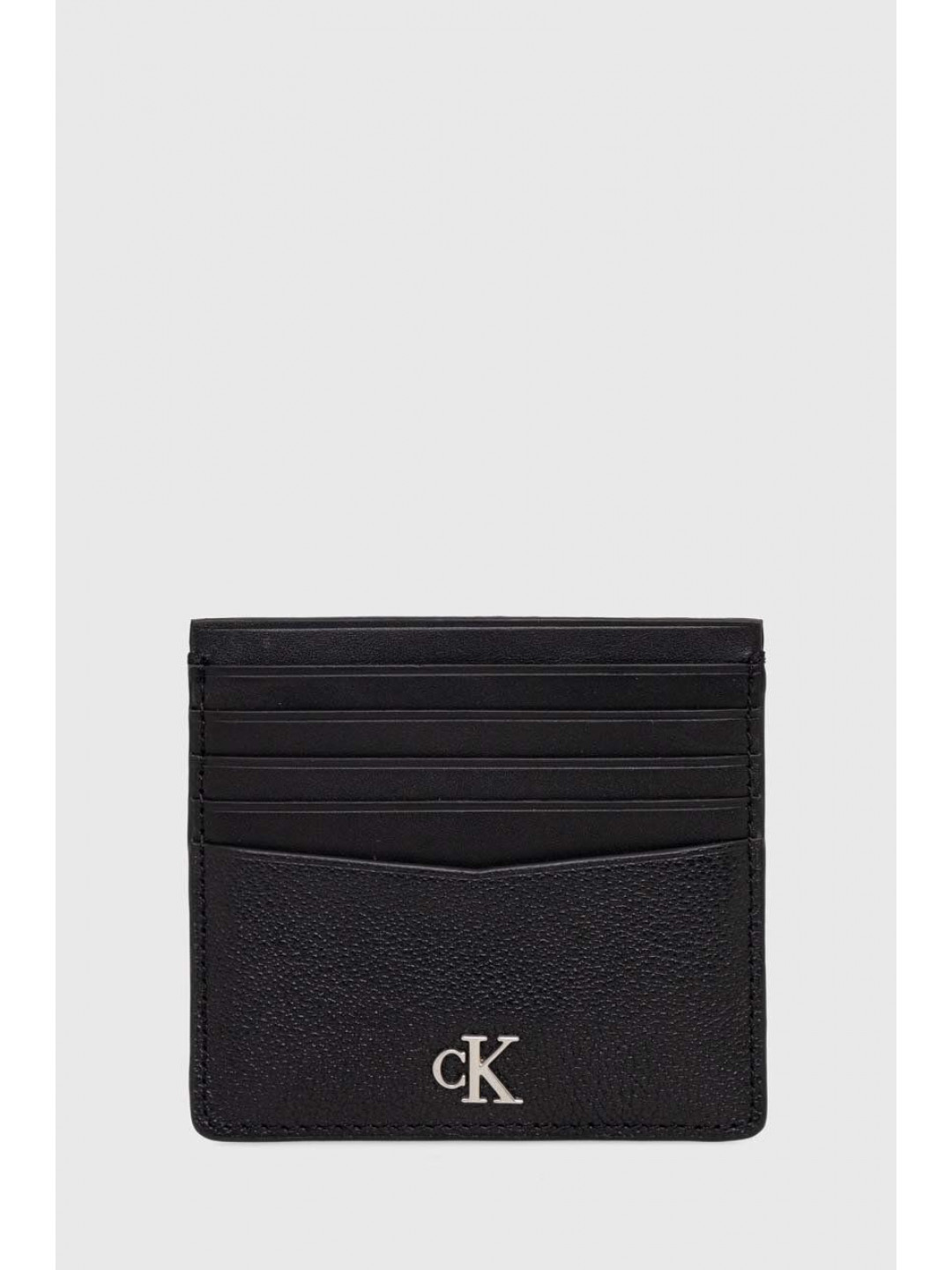 Kožené pouzdro na karty Calvin Klein Jeans černá barva K50K511446