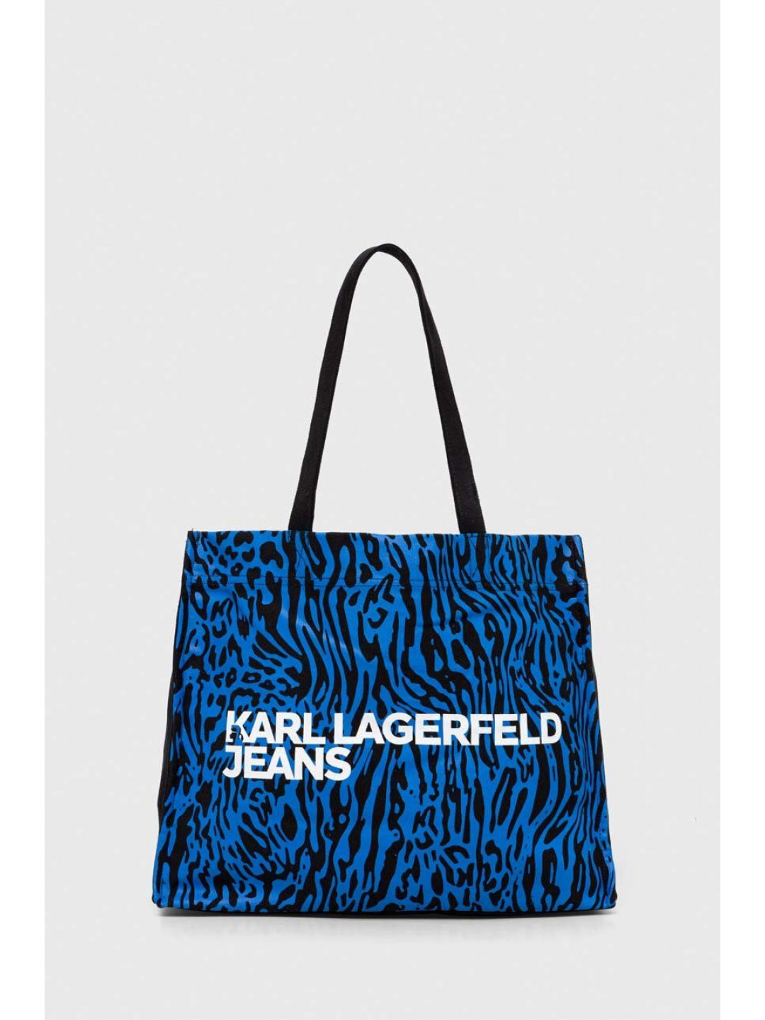 Bavlněná kabelka Karl Lagerfeld Jeans tmavomodrá barva
